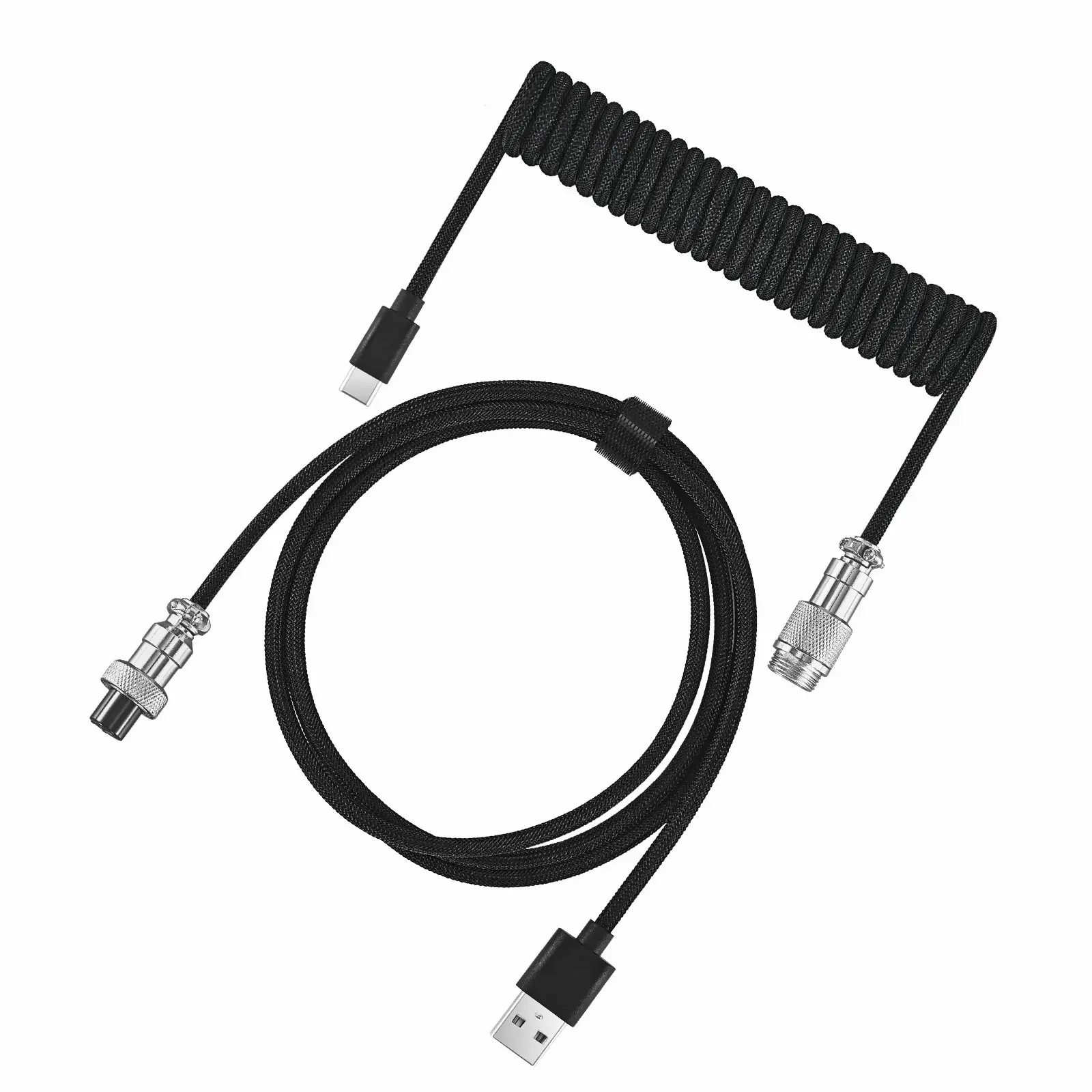 Coiled Cable USB-C (Noir)